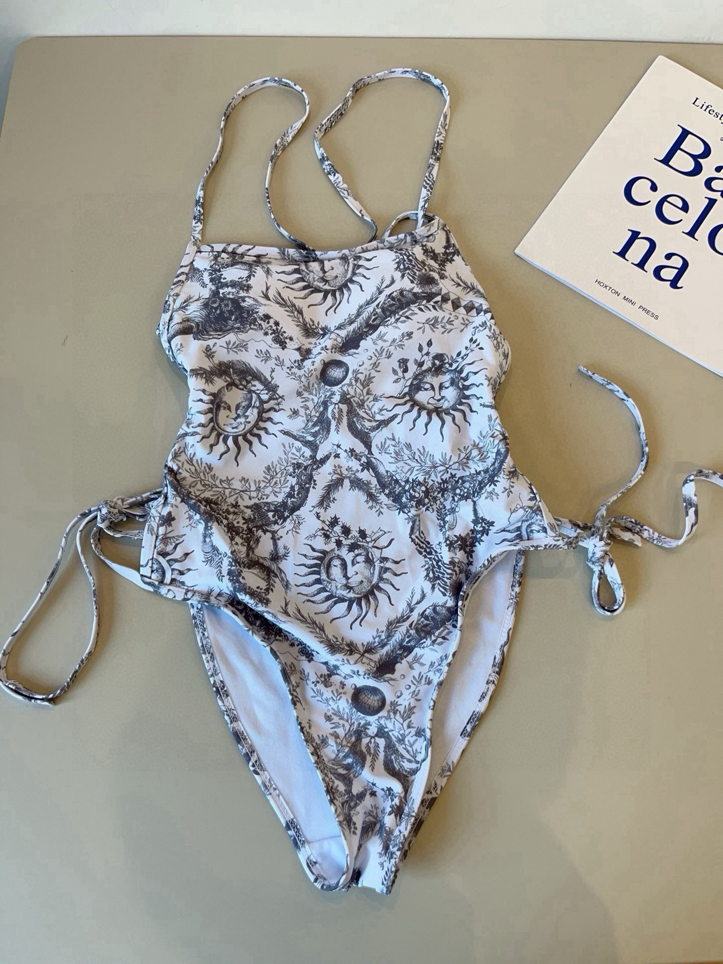 Dior Inspired Animal Print One-Piece Swimsuit - Stylish and Comfortable