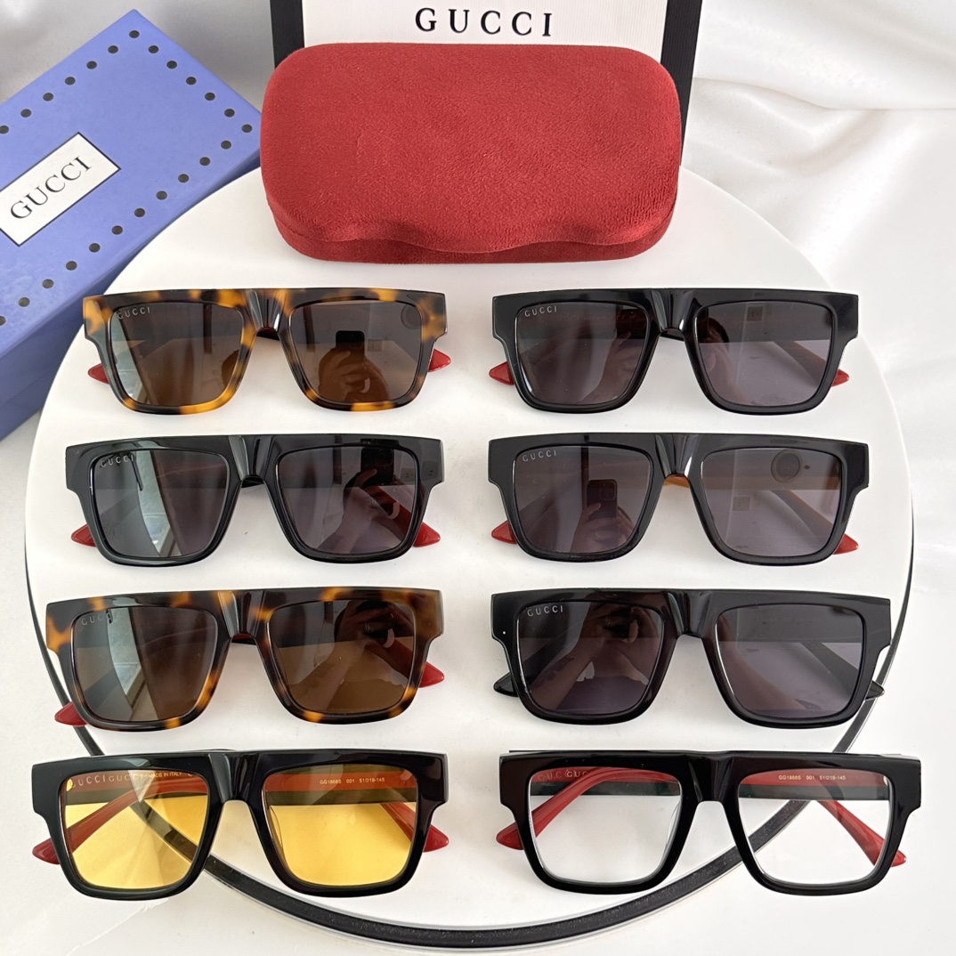 。‼️ 官网图 GUCC*🐝🐝🐝MODEL：GG1868S🐝🐝SIZE：51口19-145🐝🐝🐝