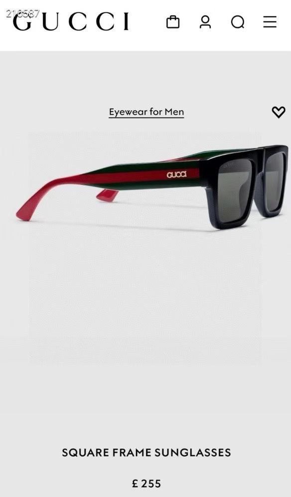 。‼️ 官网图 GUCC*🐝🐝🐝MODEL：GG1868S🐝🐝SIZE：51口19-145🐝🐝🐝