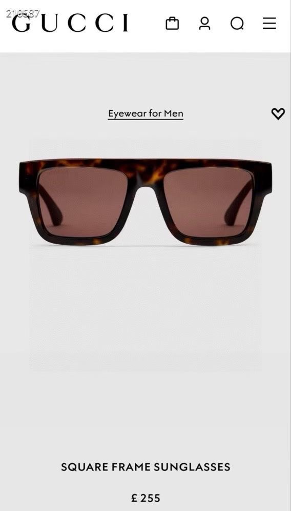 。‼️ 官网图 GUCC*🐝🐝🐝MODEL：GG1868S🐝🐝SIZE：51口19-145🐝🐝🐝