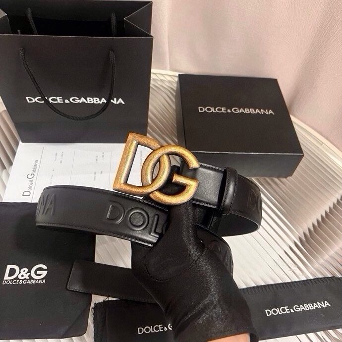 Dolce&Gabbana 全新浮雕小牛皮腰带，满载干练态度，尽显巧思 ，宽度.40mm