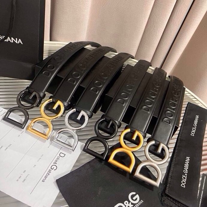 Dolce&Gabbana 全新浮雕小牛皮腰带，满载干练态度，尽显巧思 ，宽度.40mm