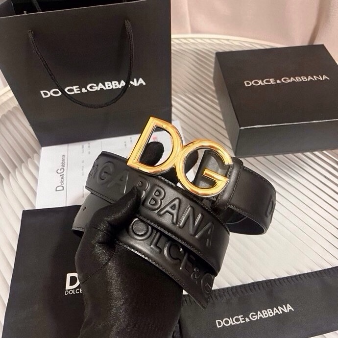 Dolce&Gabbana 全新浮雕小牛皮腰带，满载干练态度，尽显巧思 ，宽度.40mm