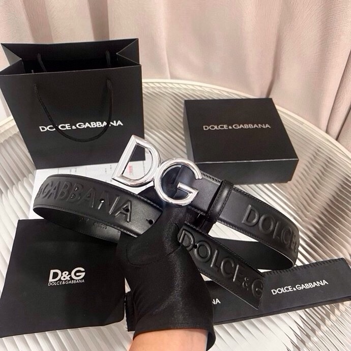 Dolce&Gabbana 全新浮雕小牛皮腰带，满载干练态度，尽显巧思 ，宽度.40mm
