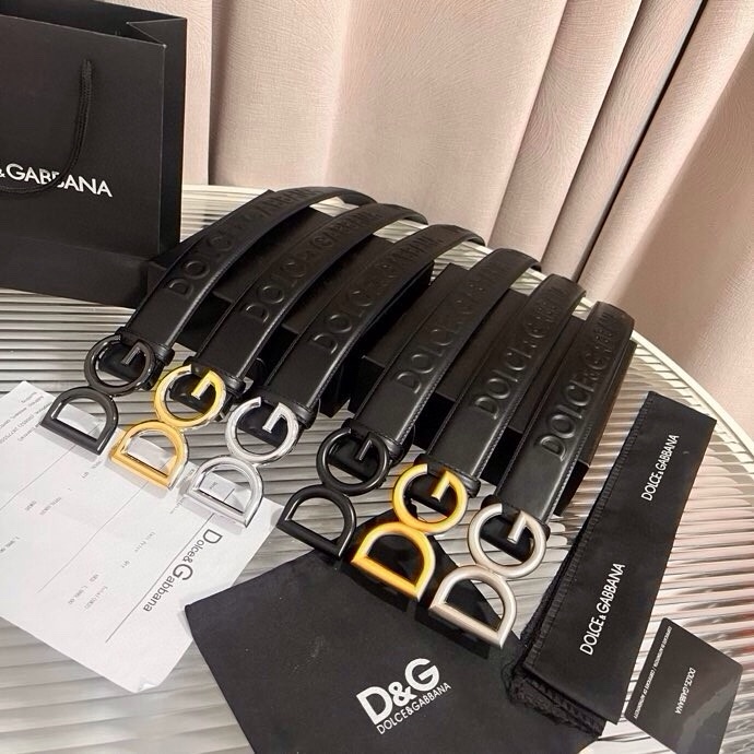 Dolce&Gabbana 全新浮雕小牛皮腰带，满载干练态度，尽显巧思 ，宽度.40mm