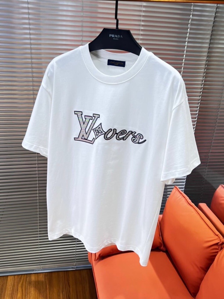 Louis Vuitton 路易威登LV 驴牌 最新爆款男女同款情侣款短袖圆领T恤，2025春夏新款首发