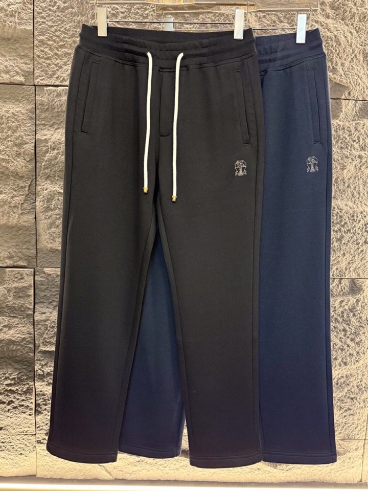 Brunello Cucinelli BC2025ss 秋冬新品，男士针织羊毛休闲裤长裤，高奢内敛低调，