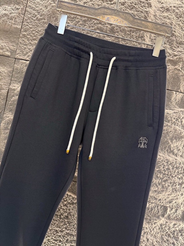 Brunello Cucinelli BC2025ss 秋冬新品，男士针织羊毛休闲裤长裤，高奢内敛低调，
