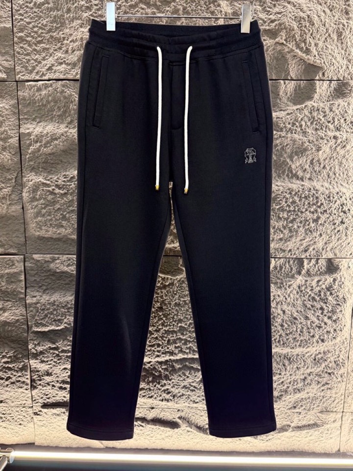 Brunello Cucinelli BC2025ss 秋冬新品，男士针织羊毛休闲裤长裤，高奢内敛低调，