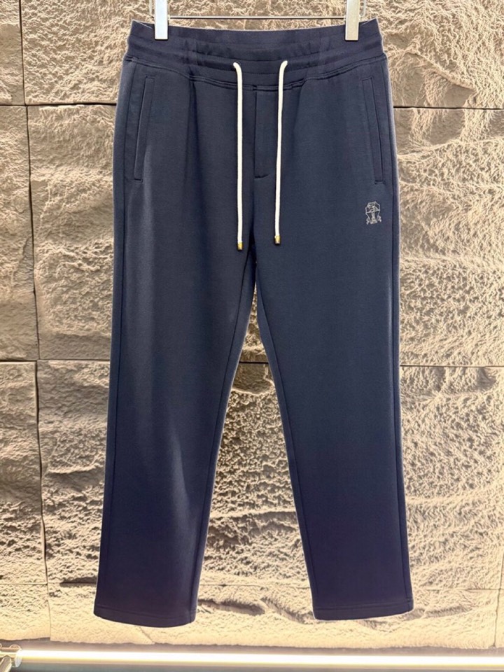 Brunello Cucinelli BC2025ss 秋冬新品，男士针织羊毛休闲裤长裤，高奢内敛低调，
