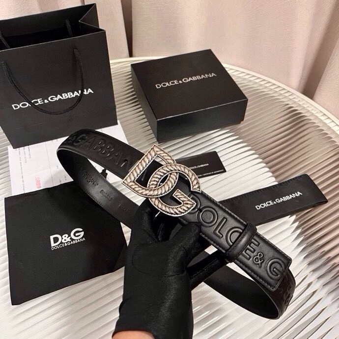 Dolce&Gabbana  全新浮雕小牛皮腰带，满载干练态度，尽显巧思 ，宽度.40mm