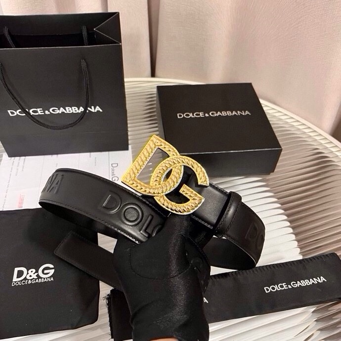 Dolce&Gabbana  全新浮雕小牛皮腰带，满载干练态度，尽显巧思 ，宽度.40mm