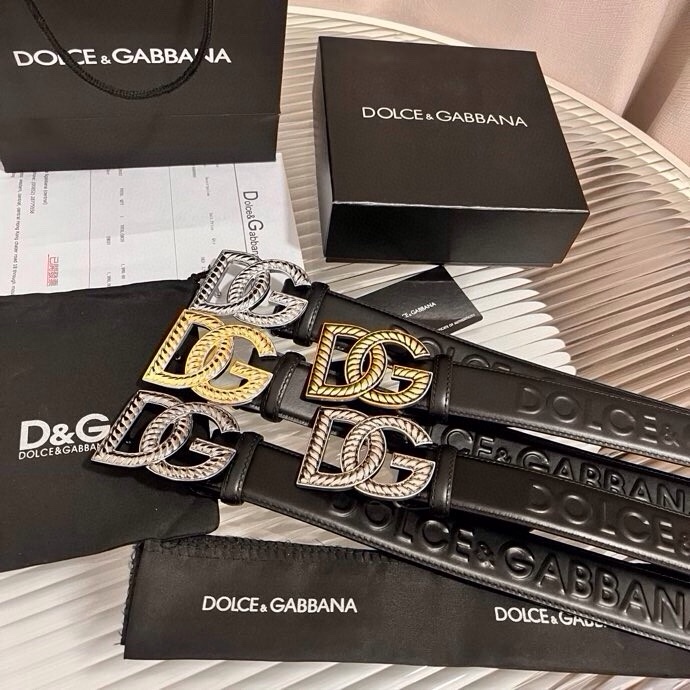 Dolce&Gabbana  全新浮雕小牛皮腰带，满载干练态度，尽显巧思 ，宽度.40mm