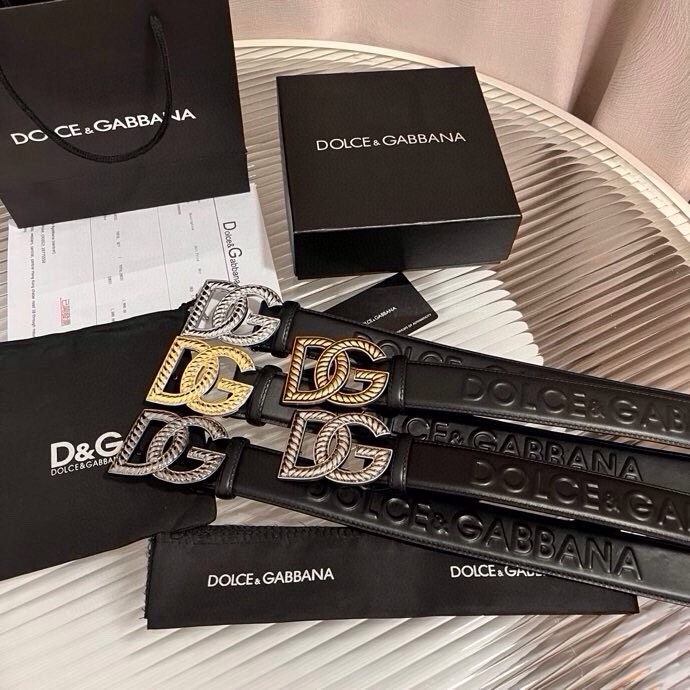 Dolce&Gabbana  全新浮雕小牛皮腰带，满载干练态度，尽显巧思 ，宽度.40mm