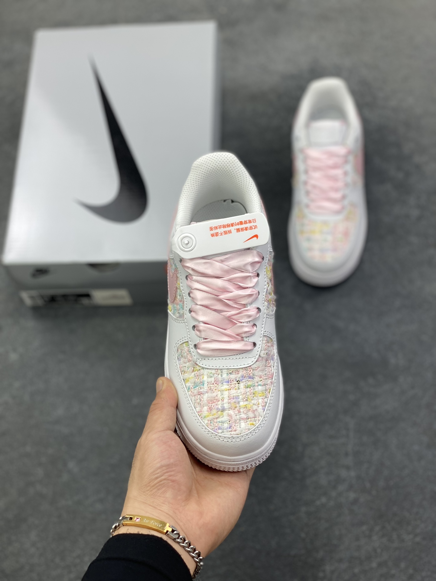 图片[2]-Nike Air Force 1 Low’07 纯欲小香风 空军一号低帮休闲板鞋 定制皮料 定制鞋盒 原楦原纸板 纯正空军版型 内置全掌气垫 货号：ZH0316-095 尺码：36 36.5 37.5 38 38.5 39 40 40.5 41 42 42.5 43 44 44.5 45-选品中心