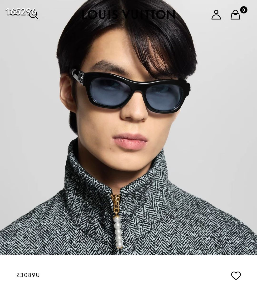 ‼️ 官网图 LOUIS VUITTO*LV Frog Round Square SunglassesM