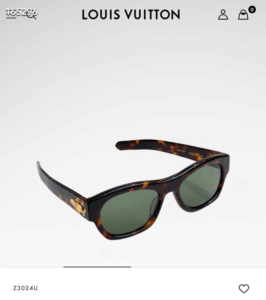 ‼️ 官网图 LOUIS VUITTO*LV Frog Round Square SunglassesM