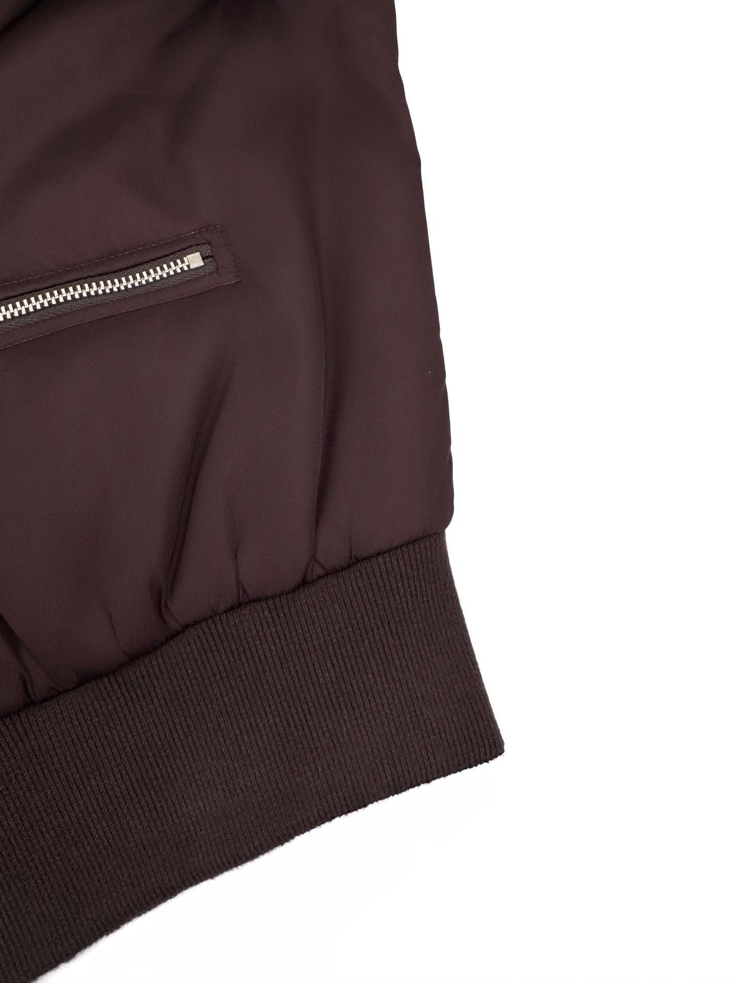 Prada Dark Brown Nylon Blouson Jacket with Triangle Logo and Zip Pockets 9 i1758819961 3261 5