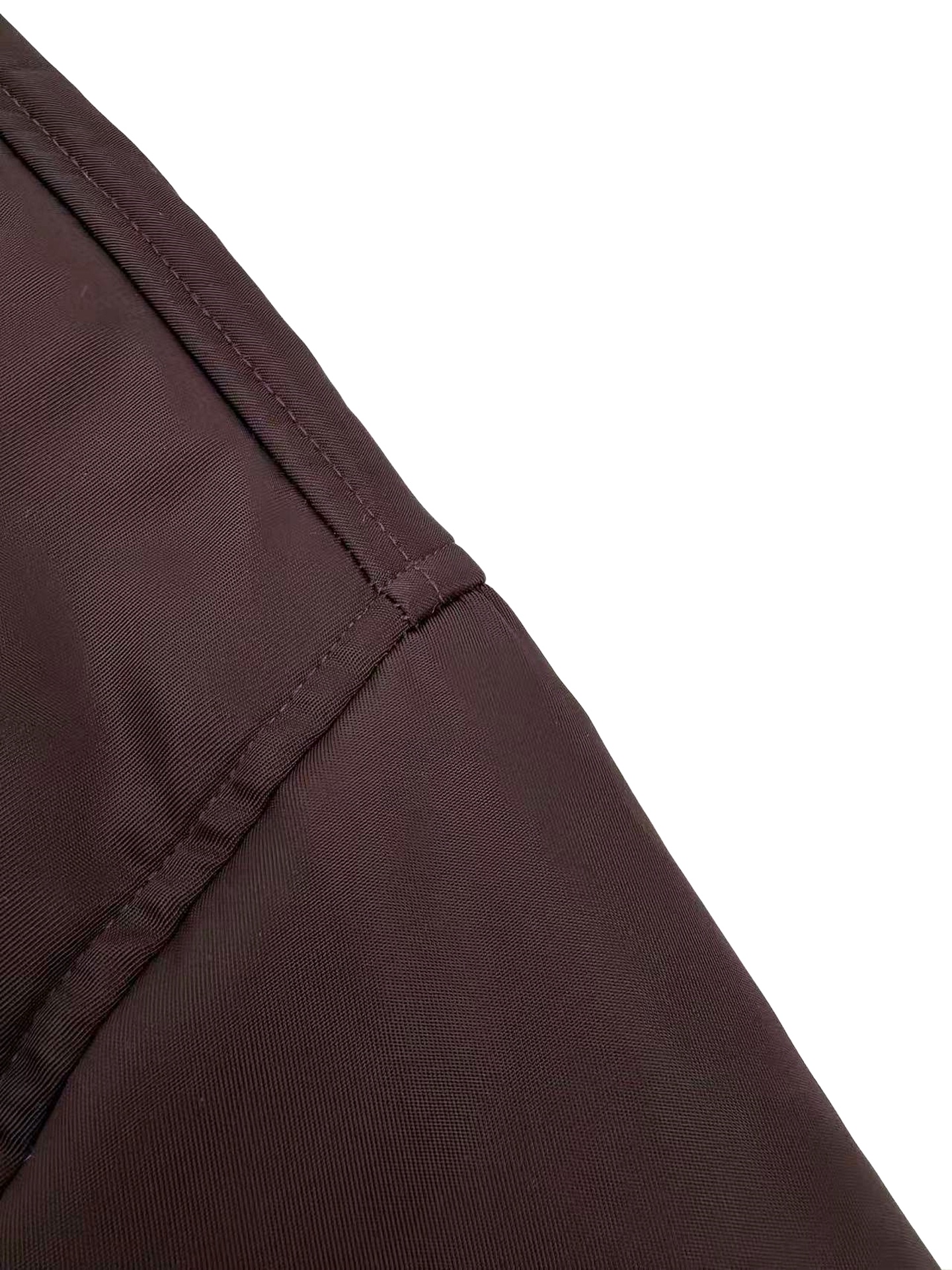 Prada Dark Brown Nylon Blouson Jacket with Triangle Logo and Zip Pockets 6 i1758820037 9106 0