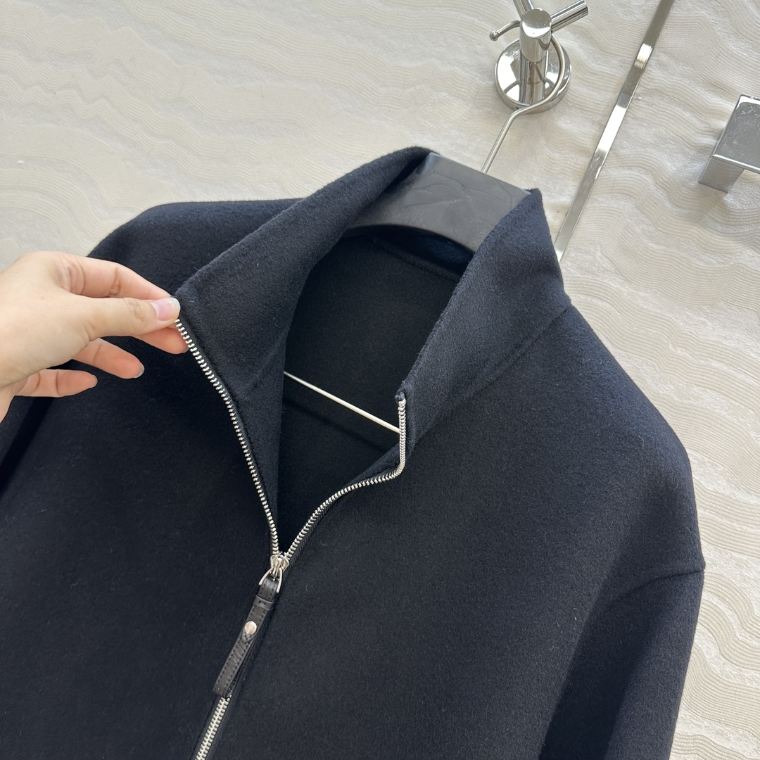 独家首发❤️高端原单品质！H马家本季必入高智感大衣！秋冬新品叠搭神器！纯手工制作双面尼立领羊绒大衣！自带