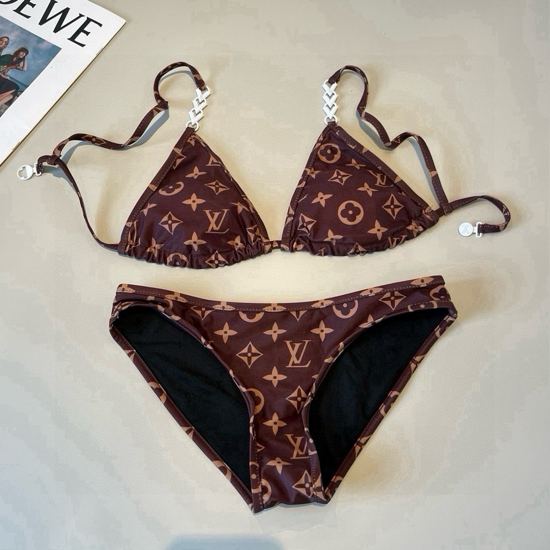 Louis Vuitton Monogram Bikini Set - Stylish Swimwear for Women - Size S, M, L