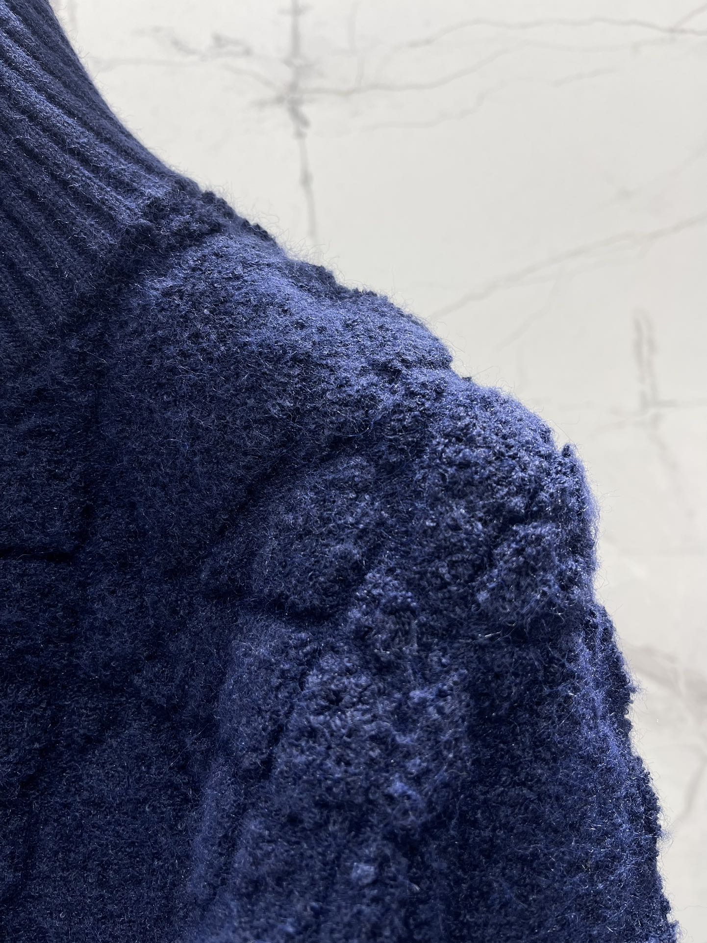 𝗗𝗜𝗢𝗥* 迪家新款罗纹高领图案羊毛混纺针织拉链开衫💫【一眼沦陷の神仙配色】雾霾蓝调像把融化的芝士奶盖裹