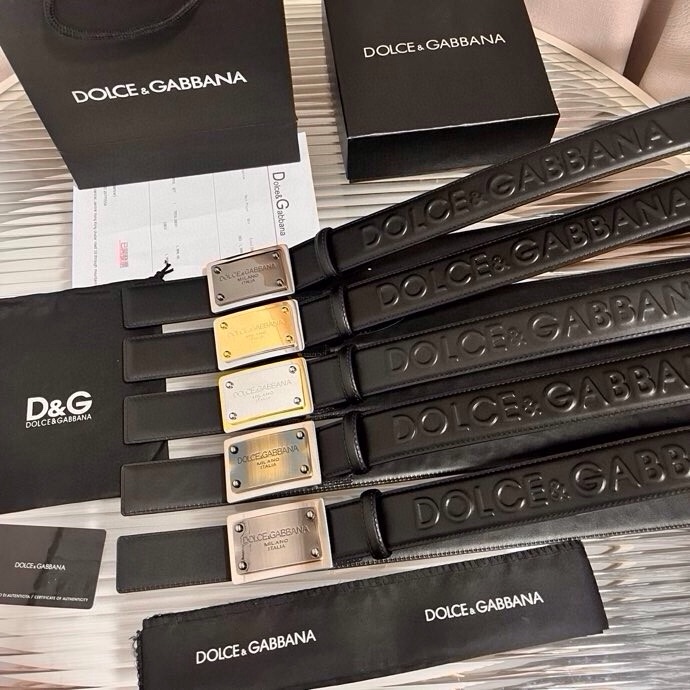 Dolce&Gabbana 全新浮雕小牛皮腰带，满载干练态度，尽显巧思 ，宽度.40mm