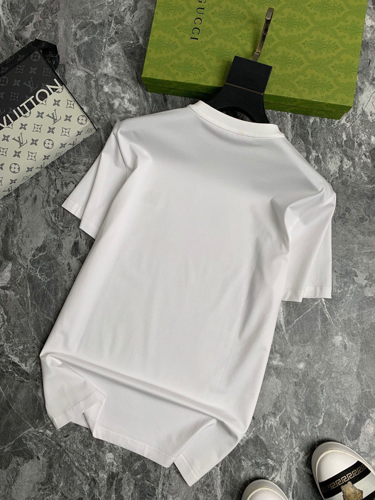 Gucci 品牌【GUCCI 古奇】(胖子福音) 男士休闲短袖T恤 2024春夏新品
