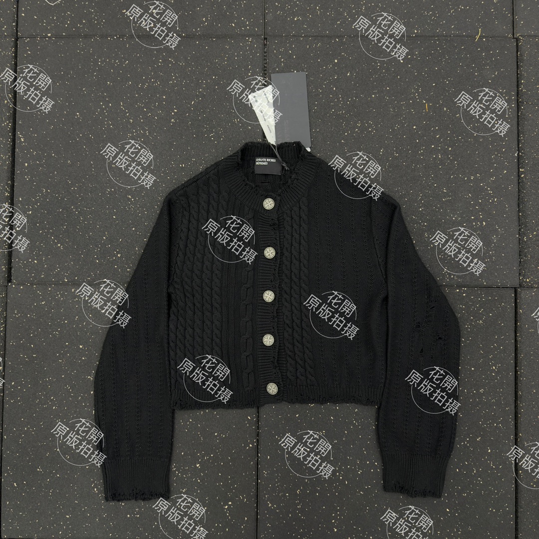 。Enfants Riches DePrimes 麻花毛衣开衫定织绞骨厚筑高密棉织毛料 质感卓越 舒适贴