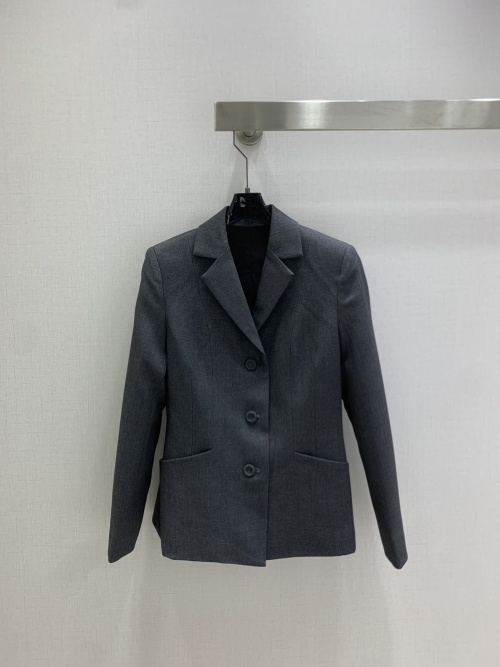 DIO*2025 Fall Simple Single-Breasted Blazer Lapel Pad Shoulder Wool Blend 2 DIO*2025 Fall Simple Single-Breasted Blazer Lapel Pad Shoulder Wool Blend