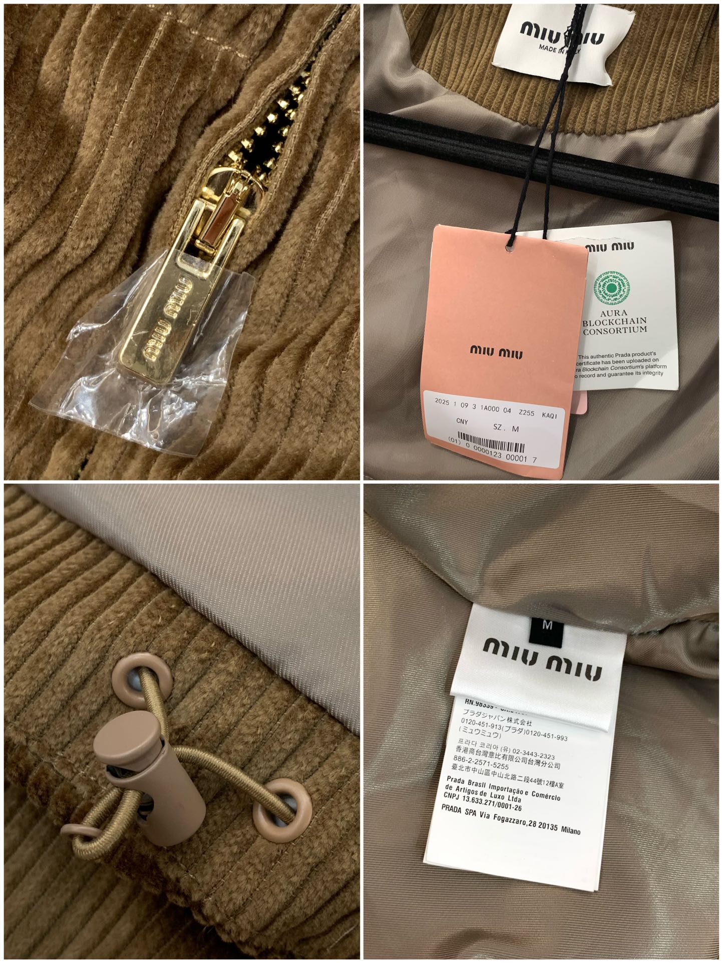 ，miu miu 2025冬季最新品，专柜同步有售，原单狠货，时尚休闲羽绒服外套，进口原版面料，上身舒适