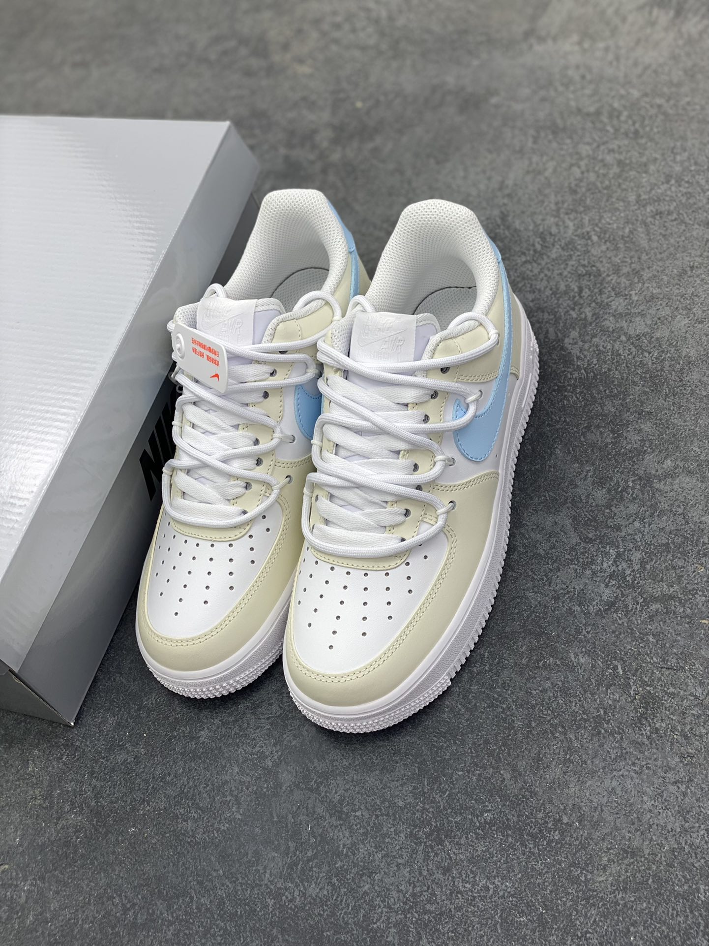 图片[8]-Nike Air Force 1 Low’07 柠盐气泡水 空军一号低帮休闲板鞋 定制皮料 定制鞋盒 原楦原纸板 纯正空军版型 内置全掌气垫 货号：ZH0316-111 尺码：36 36.5 37.5 38 38.5 39 40 40.5 41 42 42.5 43 44 44.5 45-选品中心