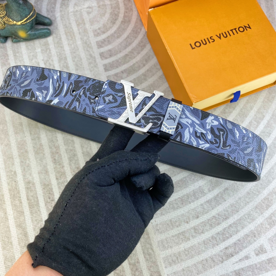 LV💕 特种皮腰带系列 ，原厂五金精品不锈钢扣，手感柔软舒适 宽3.8CM。