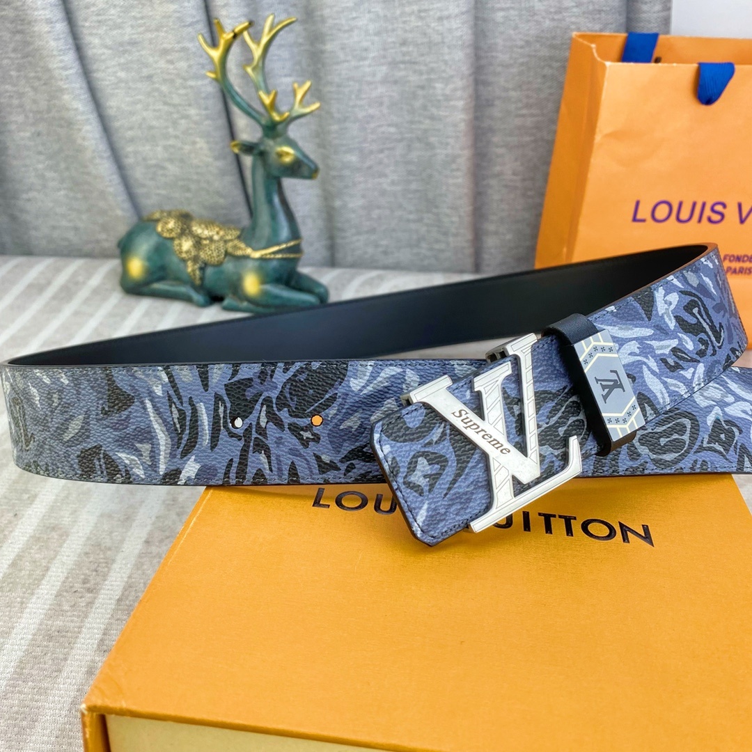 LV💕 特种皮腰带系列 ,原厂五金精品不锈钢扣,手感柔软舒适 宽3.8CM。