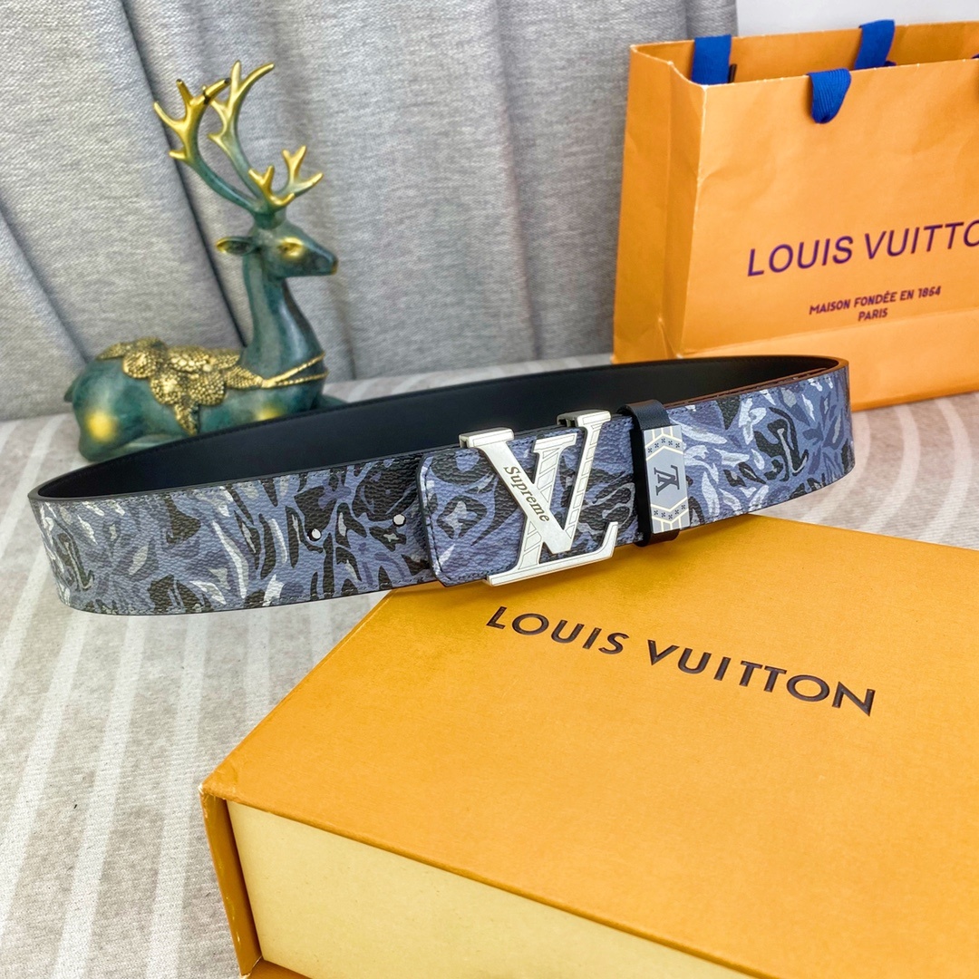 LV💕 特种皮腰带系列 ,原厂五金精品不锈钢扣,手感柔软舒适 宽3.8CM。
