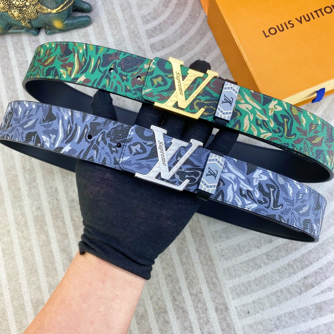 LV💕 特种皮腰带系列 ,原厂五金精品不锈钢扣,手感柔软舒适 宽3.8CM。