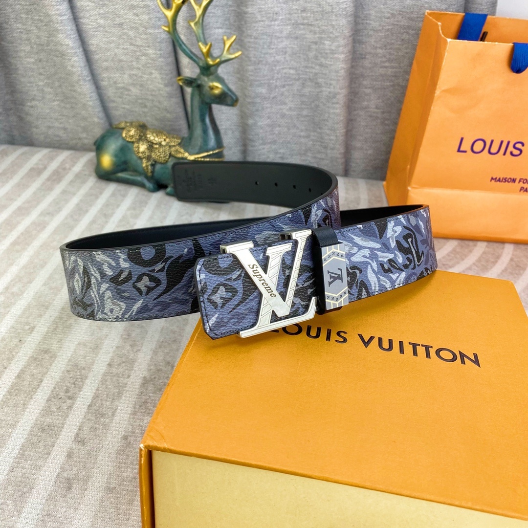 LV💕 特种皮腰带系列 ,原厂五金精品不锈钢扣,手感柔软舒适 宽3.8CM。