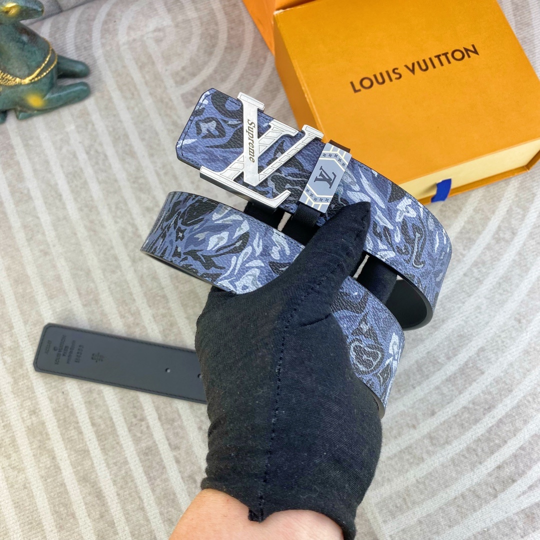 LV💕 特种皮腰带系列 ,原厂五金精品不锈钢扣,手感柔软舒适 宽3.8CM。