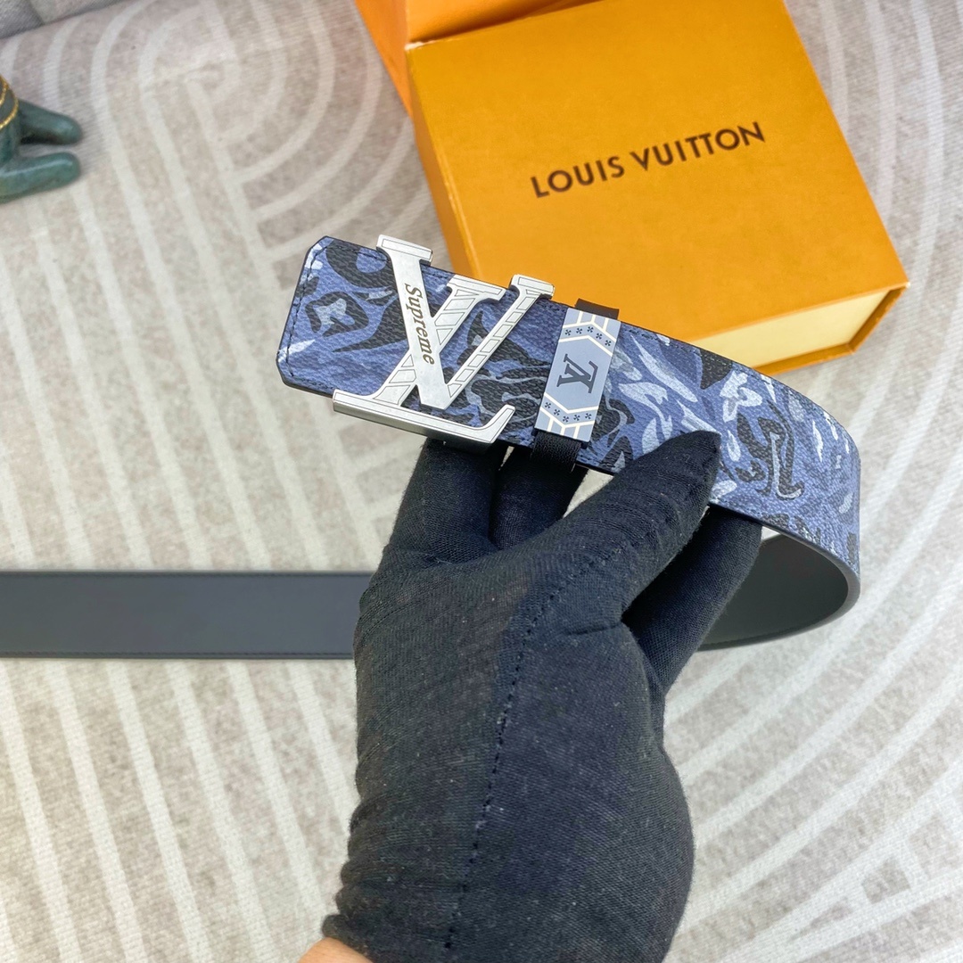 LV💕 特种皮腰带系列 ,原厂五金精品不锈钢扣,手感柔软舒适 宽3.8CM。