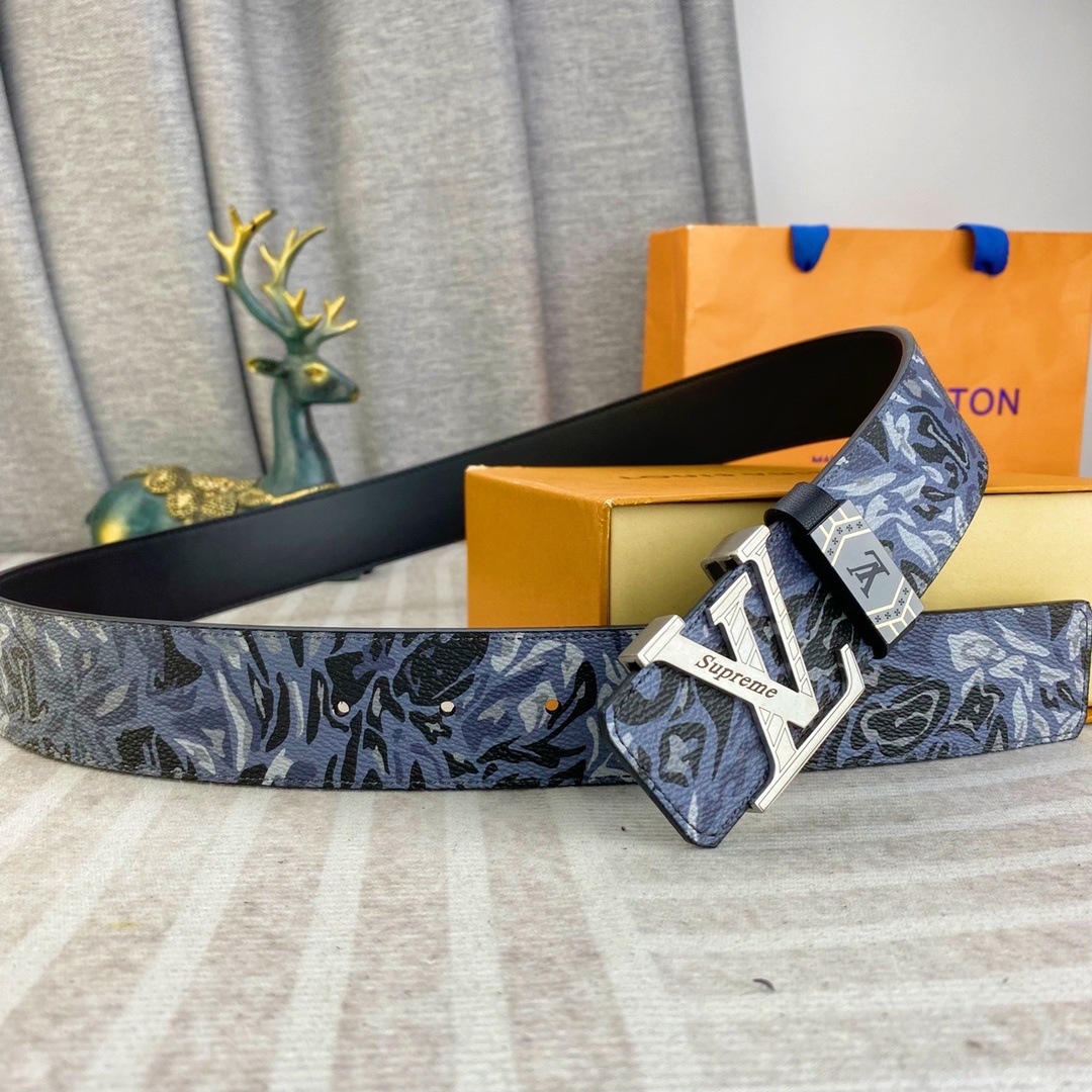 LV💕 特种皮腰带系列 ,原厂五金精品不锈钢扣,手感柔软舒适 宽3.8CM。