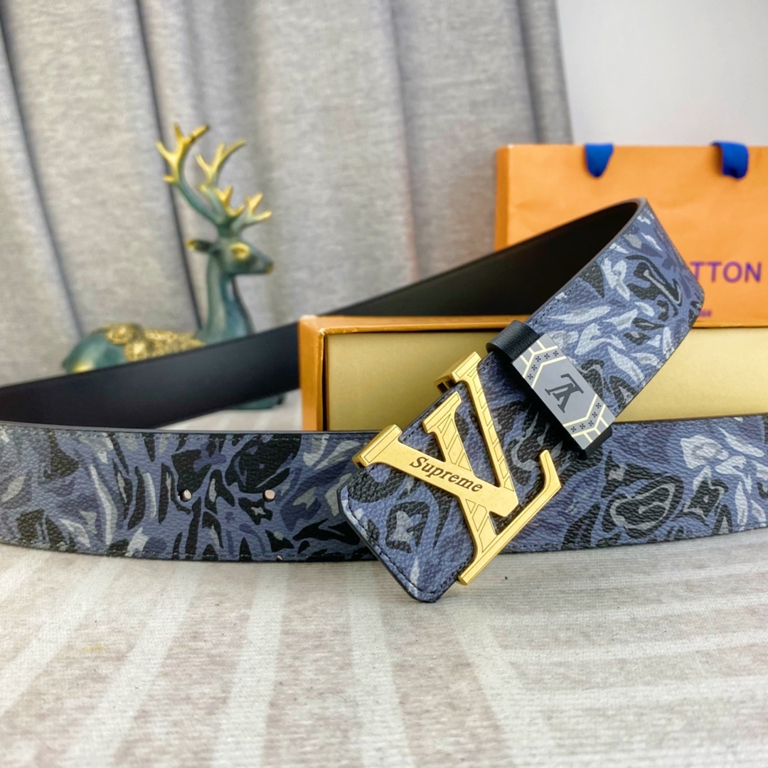 LV💕 特种皮腰带系列 ,原厂五金精品不锈钢扣,手感柔软舒适 宽3.8CM。