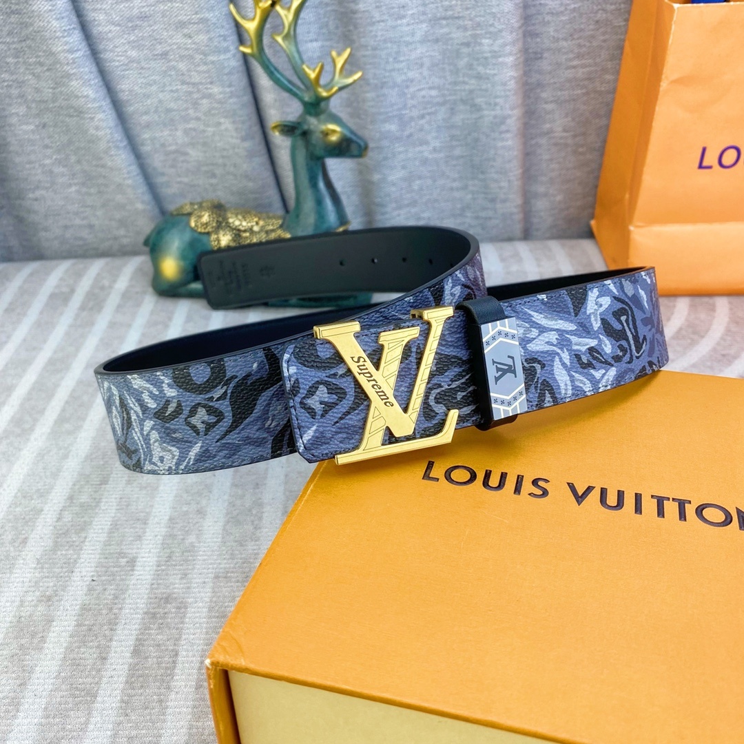 LV💕 特种皮腰带系列 ,原厂五金精品不锈钢扣,手感柔软舒适 宽3.8CM。