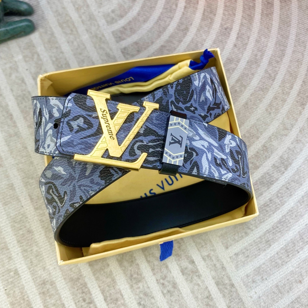 LV💕 特种皮腰带系列 ,原厂五金精品不锈钢扣,手感柔软舒适 宽3.8CM。