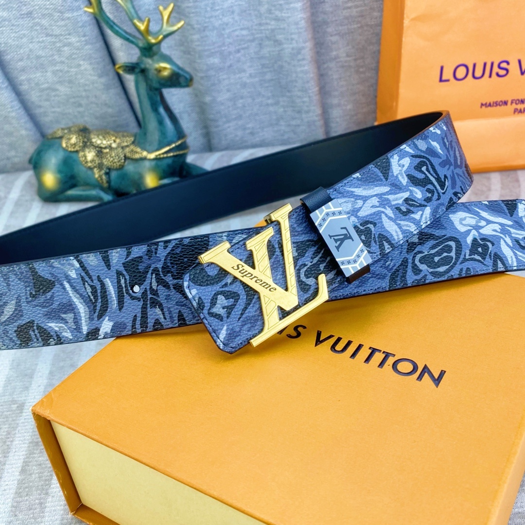 LV💕 特种皮腰带系列 ,原厂五金精品不锈钢扣,手感柔软舒适 宽3.8CM。