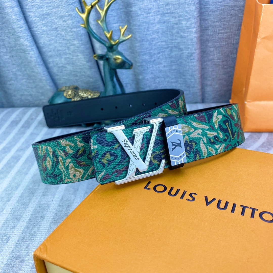 LV💕 特种皮腰带系列 ,原厂五金精品不锈钢扣,手感柔软舒适 宽3.8CM。