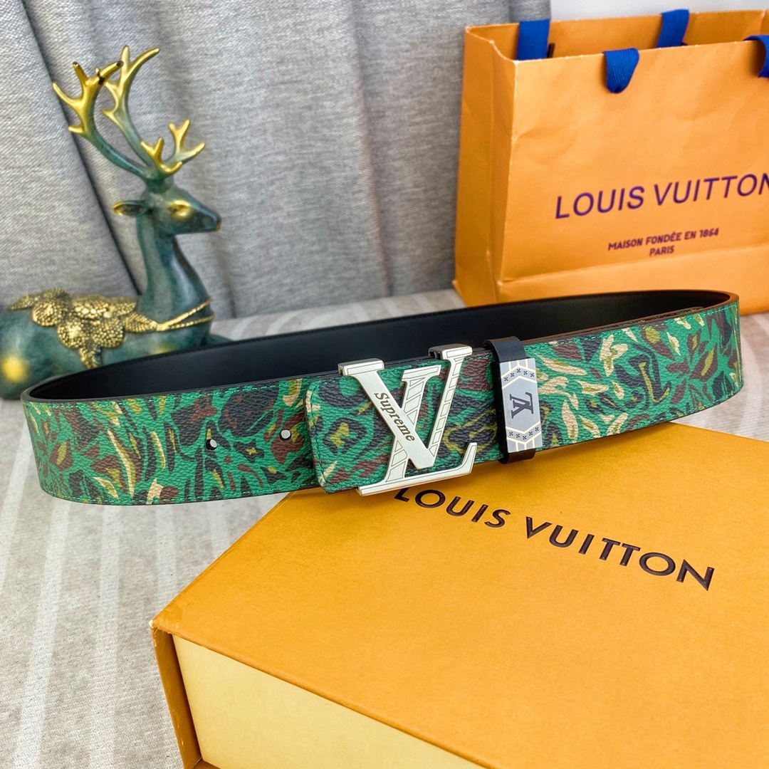 LV💕 特种皮腰带系列 ,原厂五金精品不锈钢扣,手感柔软舒适 宽3.8CM。