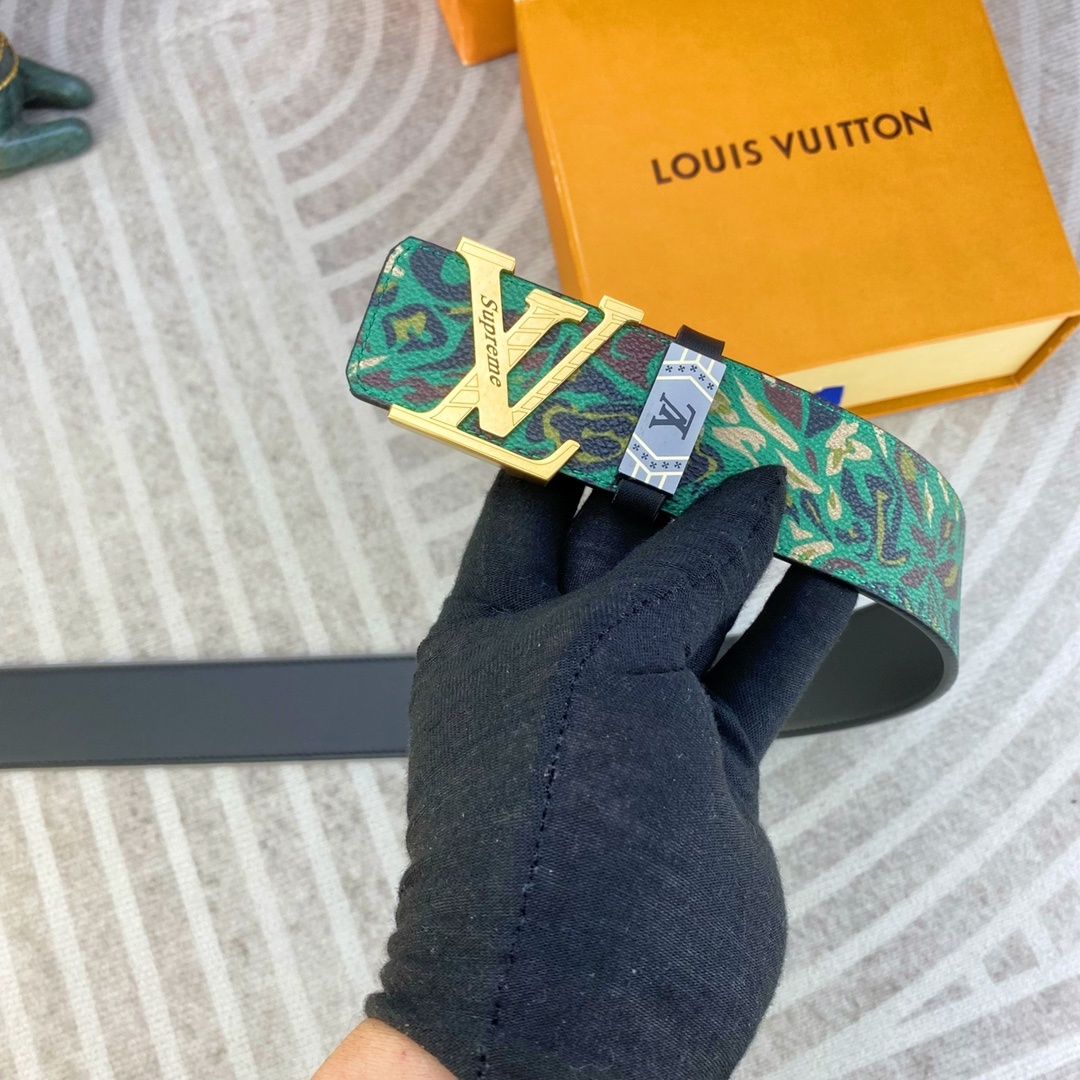 LV💕 特种皮腰带系列 ,原厂五金精品不锈钢扣,手感柔软舒适 宽3.8CM。