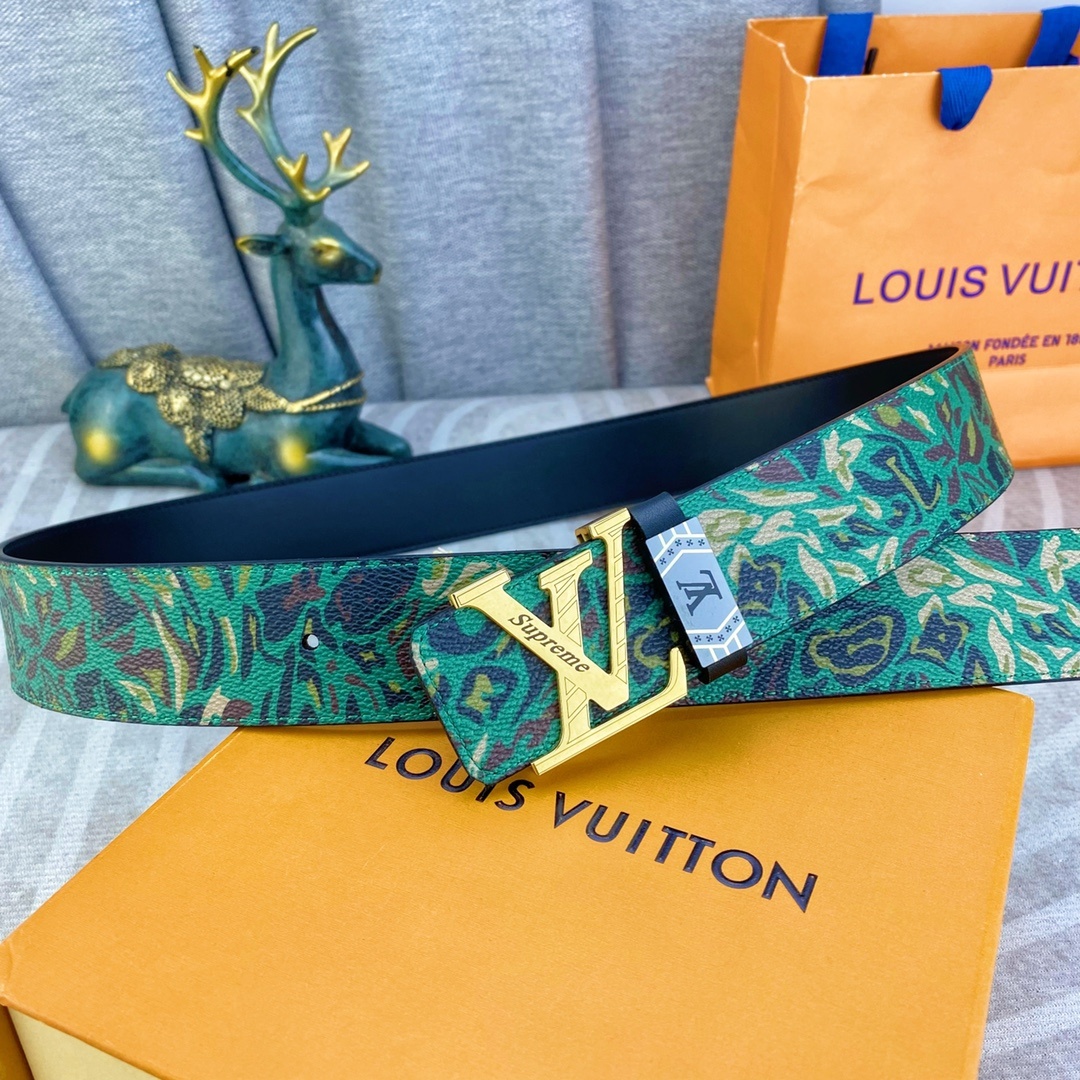 LV💕 特种皮腰带系列 ,原厂五金精品不锈钢扣,手感柔软舒适 宽3.8CM。