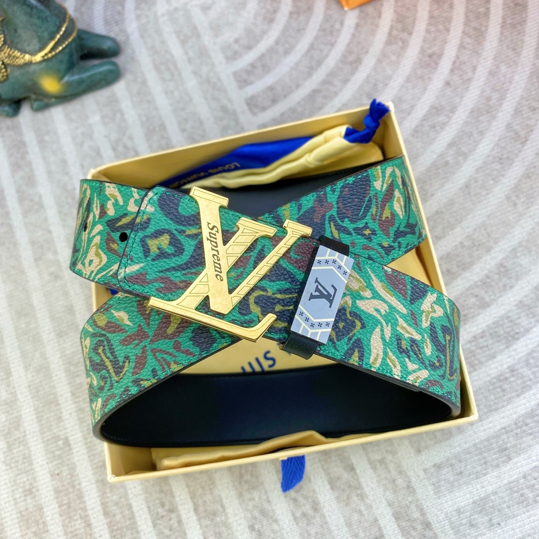 LV💕 特种皮腰带系列 ,原厂五金精品不锈钢扣,手感柔软舒适 宽3.8CM。