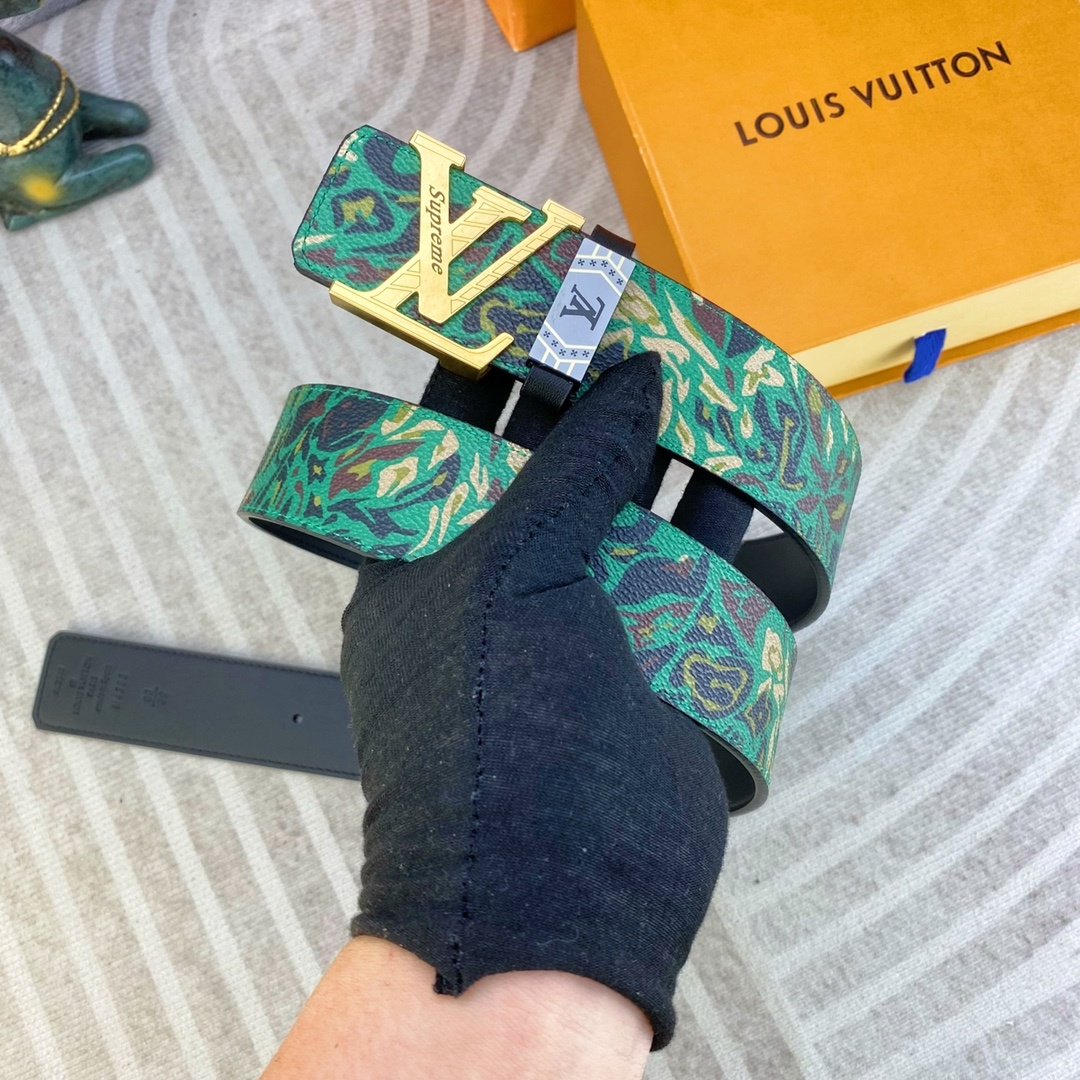 LV💕 特种皮腰带系列 ,原厂五金精品不锈钢扣,手感柔软舒适 宽3.8CM。